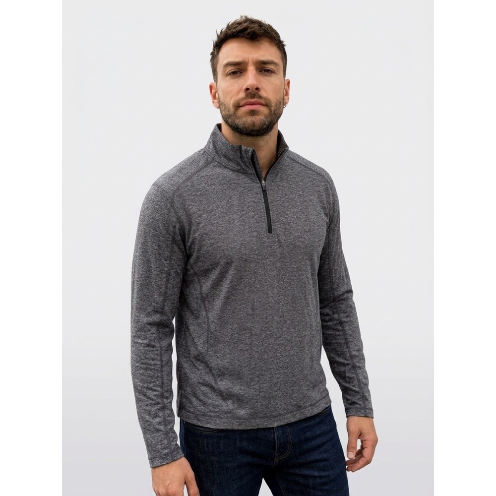 Lululemon 1/2 Zip 2.0 Heathered Grey Pullover Mens Streetwear XL